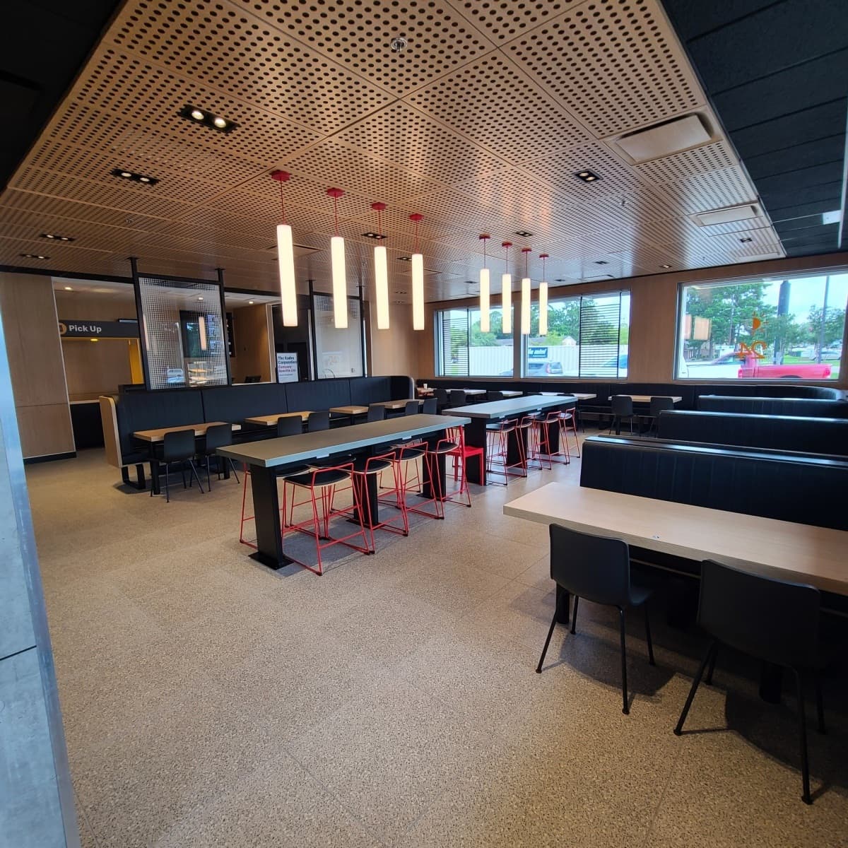 Completed dining area at the McDonald’s Lumberton location